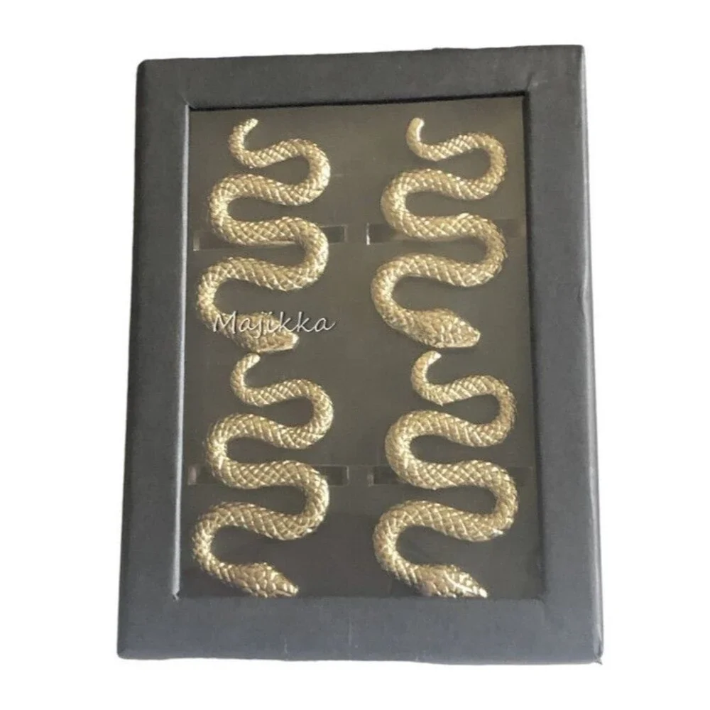 Halloween Rachel Zoe Snake Napkin Rings Set Of 4 Dining Table Setting 3x2